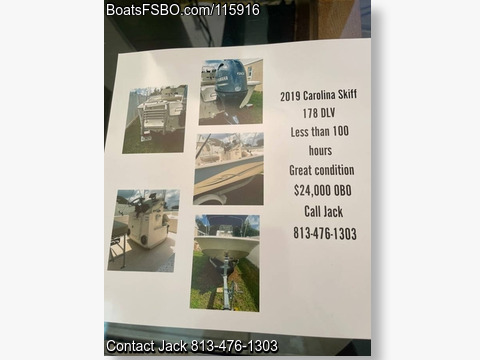 18' 2019 Carolina Skiff 178 DLV BoatsFSBOgo
