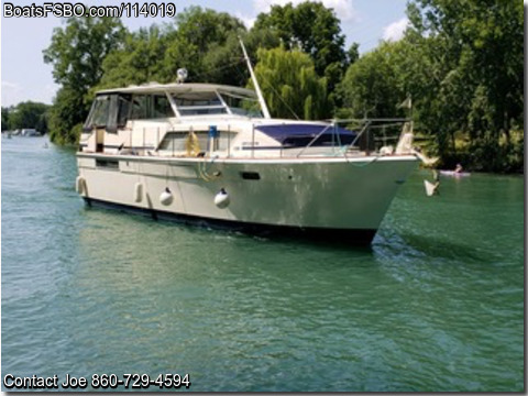 41'  1973 Chris Craft Flushdeck Motoryacht BoatsFSBOgo