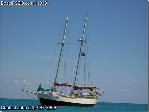 40'  1984 Custom Gaff Rigged Schooner BoatsFSBOgo