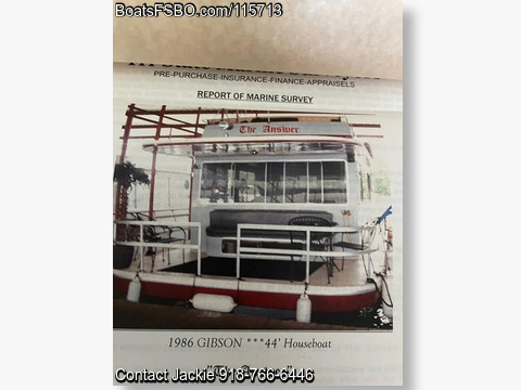 44' 1986 Gibson Houseboat BoatsFSBOgo