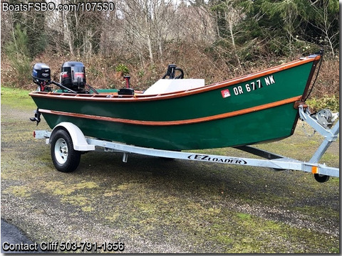 16'  1985 Home Built FLAT BOTTOM WOODEN DRIFT DORY BoatsFSBOgo