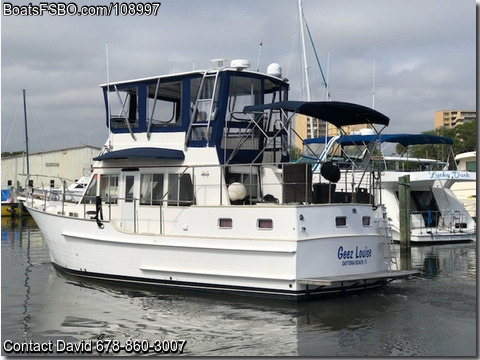 36'  2001 Island Gypsy 36 Sundeck Trawler BoatsFSBOgo