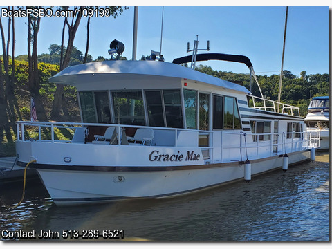 54'  1971 Tucker Cruiser Houseboat BoatsFSBOgo